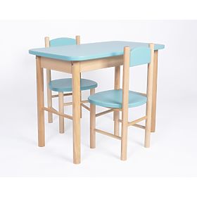 OURBABY Baby Blue Table and Chair Set