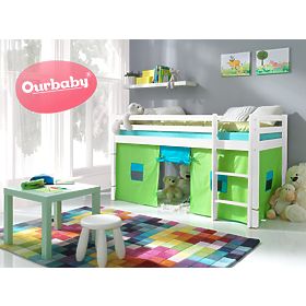 Children's Loft Bed Ourbaby Modo - White, Ourbaby®