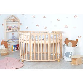 Oval Growing Crib Ruby 7-in-1 - Natural