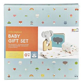 Petit Collage Baby elephant gift set, Petit Collage