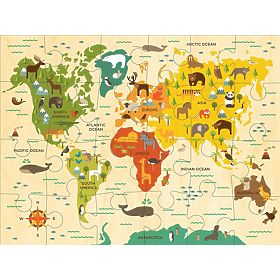 Petit Collage Floor puzzle our world, Petit Collage