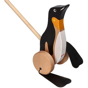 Pulling animal on a stick - Penguin, Goki