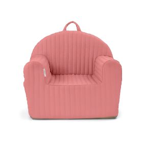 Quilted Armchair with Stripes - Pink, AlberoMio