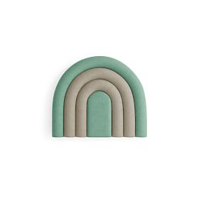 Upholstered Panel Rainbow - Mint / Beige, MIRAS