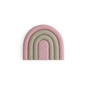 Upholstered Panel Rainbow - Powder Pink / Beige, MIRAS