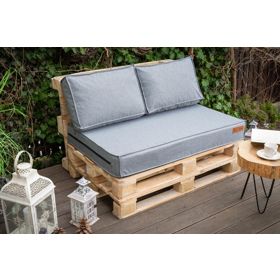 Set of cushions for pallet furniture - Light grey, FLUMI
