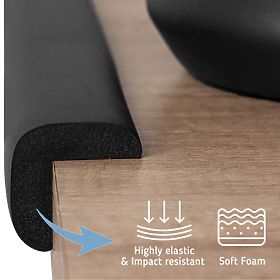 SIPO Protective tape for furniture edges, black - 1 pc, Sipo