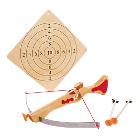 Small Foot Large crossbow with arrows and target, small foot