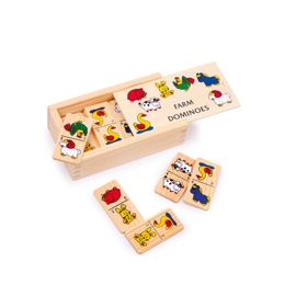 Small Foot Wooden games Domino farm smaller