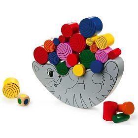 Small Foot Wooden Motor Skill Game Balancing Cat, small foot