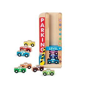 Stackable parking garage with toy cars, Melissa & Doug