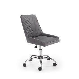 Student swivel chair - RICO - gray, Halmar