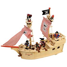 Tidlo Wooden pirate ship