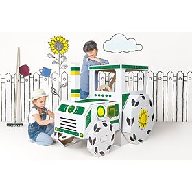 Cardboard tractor