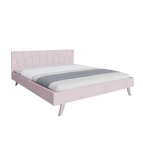 Upholstered Bed HEAVEN 120 x 200 cm - Powder Pink, FDM