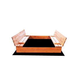 Closable Sandbox with Benches 140 x 140 - Impregnated, Ourbaby®
