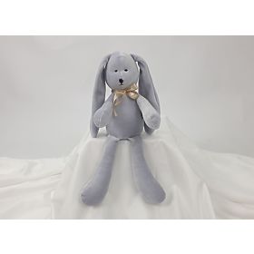 Velor toy Rabbit 35 cm - gray, TOLO