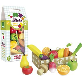 Vilac Wooden fruit and vegetable set, Vilac