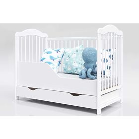 Alek Baby Crib with Removable Bars - White, Pietrus