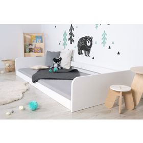 Montessori Wooden Bed Sia - White, Ourbaby®