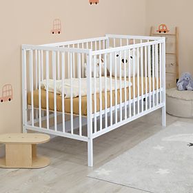 Wooden Crib Standard - White, Ourbaby®