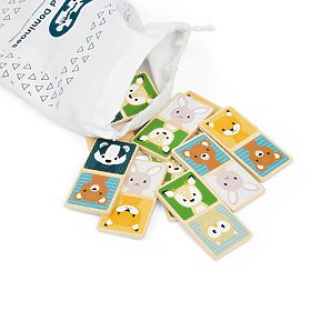 Wooden Domino Bigjigs Toys - Forest Animals, Bigjigs Toys