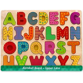 Wooden puzzle alphabet - capital letters