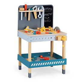 Wooden Workshop with Tools - 47 pcs ECOTOYS, EcoToys