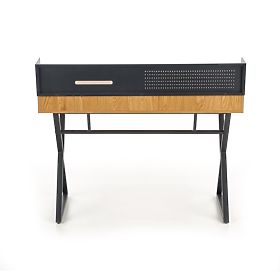 Writing Desk B43 - Golden Oak / Black