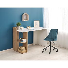 Writing Desk FINO - Golden Oak / White